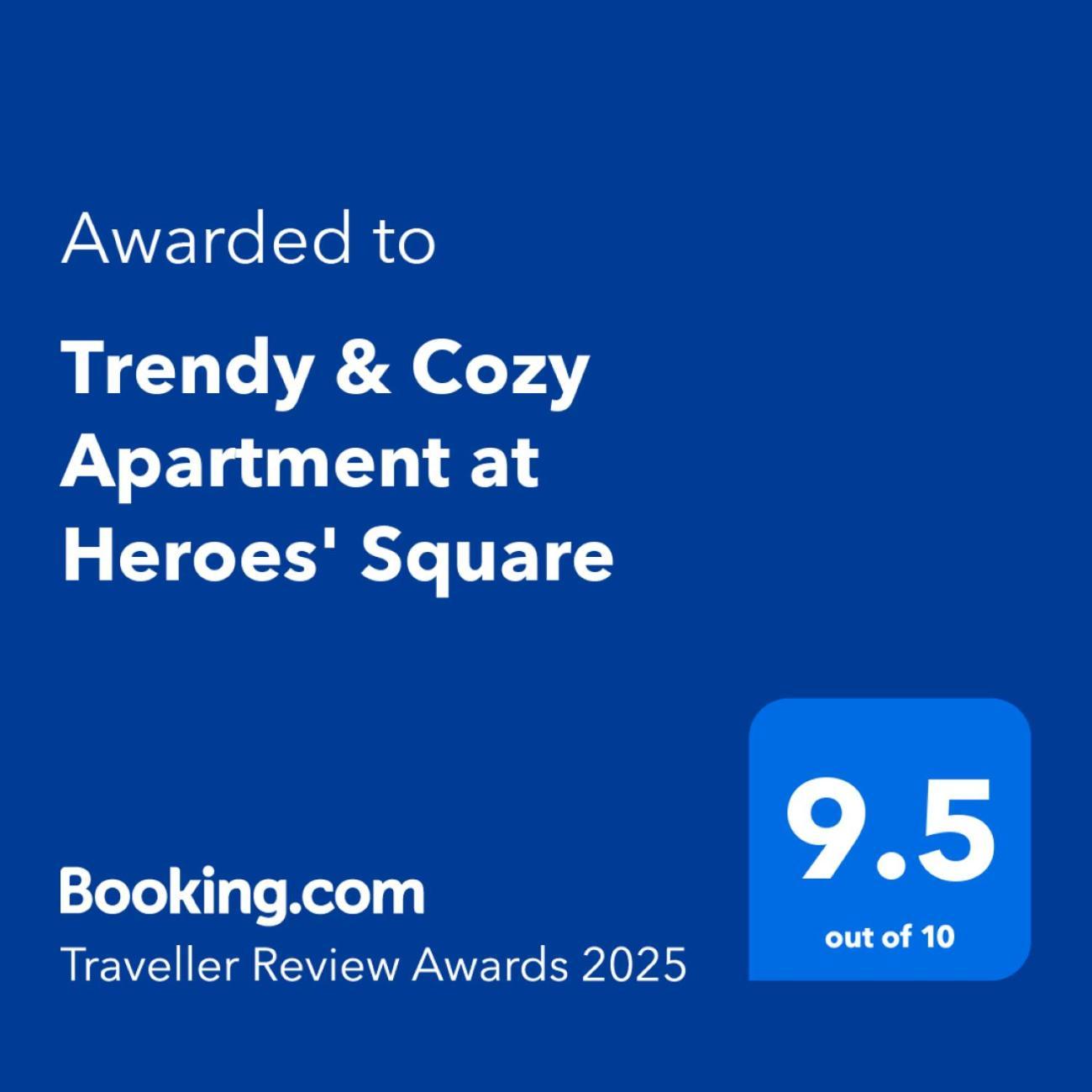 Trendy & Cozy Apartment At Heroes' Square 부다페스트 외부 사진